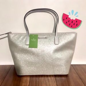 Kate Spade Haven Lane Hani Glitter Zip Tote